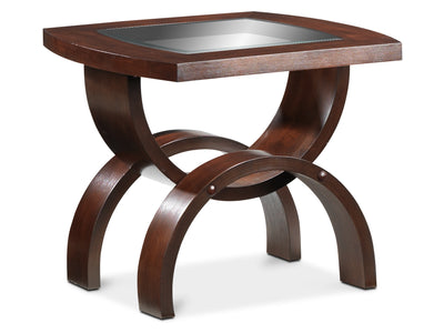 Barton End Table - Chocolate