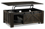 Gable 50" Lift-Top Coffee Table - Weathered Charcoal