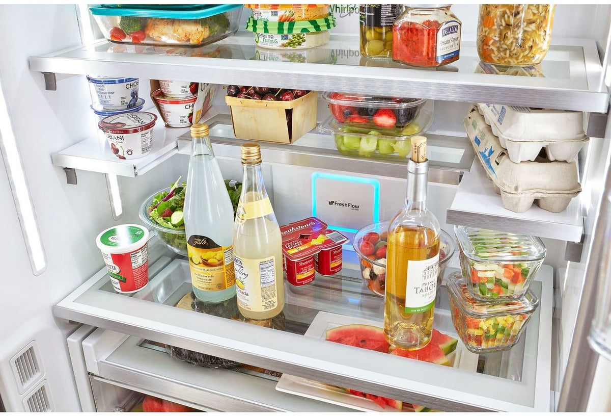 Whirlpool Stainless Steel Counter-Depth French Door Refrigerator (24 Cu. Ft.) - WRF954CIHZ