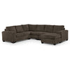 Danielle 3-Piece Sectional with Right-Facing Corner Wedge - Java