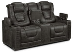 Dakota Power Reclining Loveseat - Charcoal