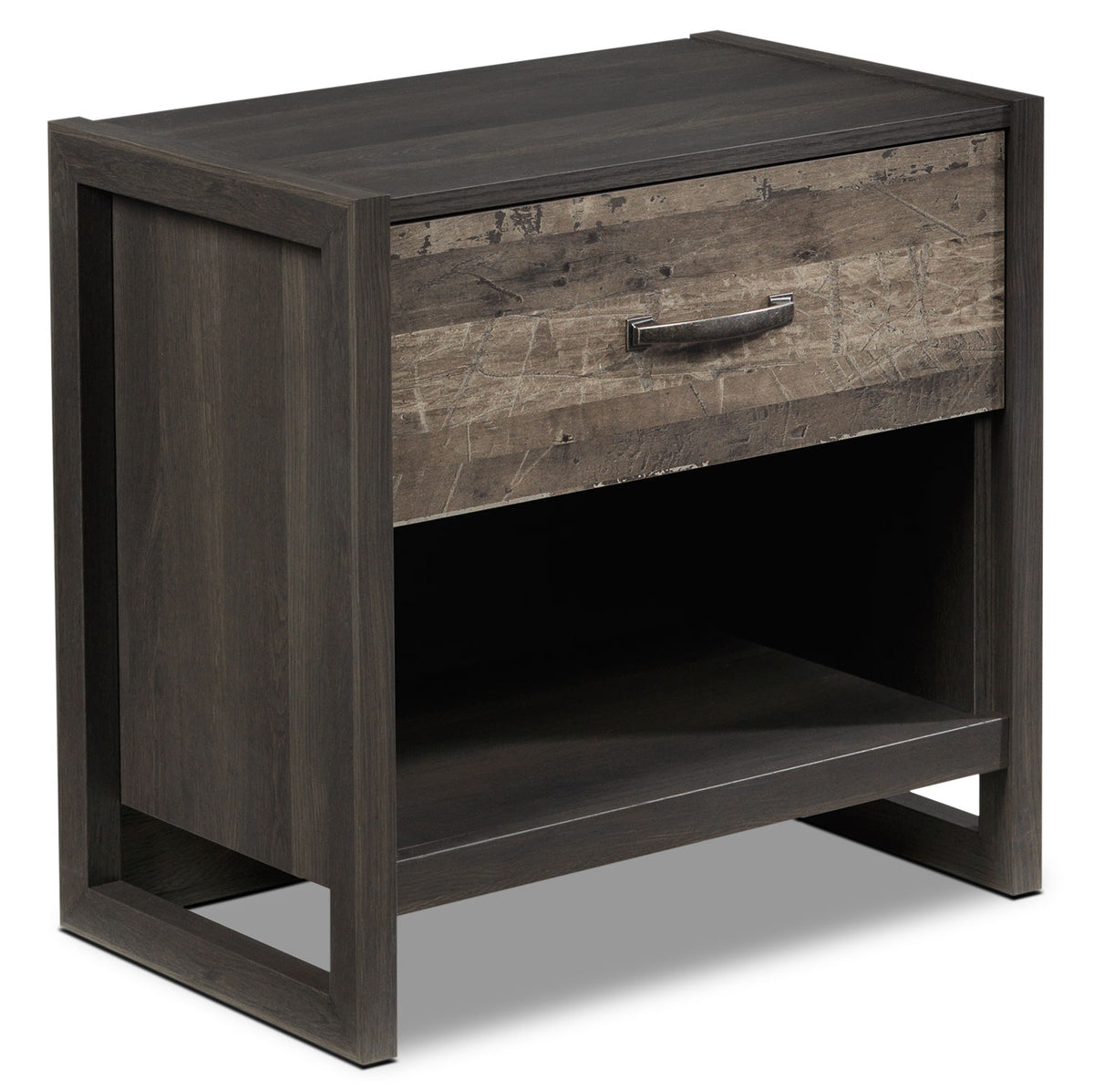 Hudson Night Table - Rustic Brown