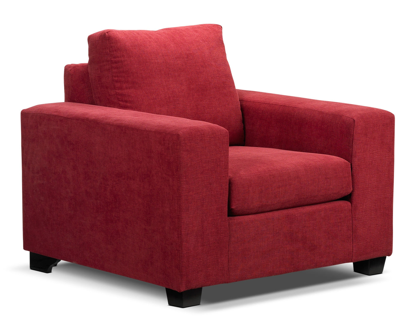 Fava Sofa and Chair Set - Red