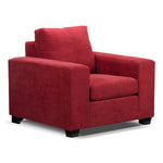 Fava 3 Pc. Living Room Package - Red