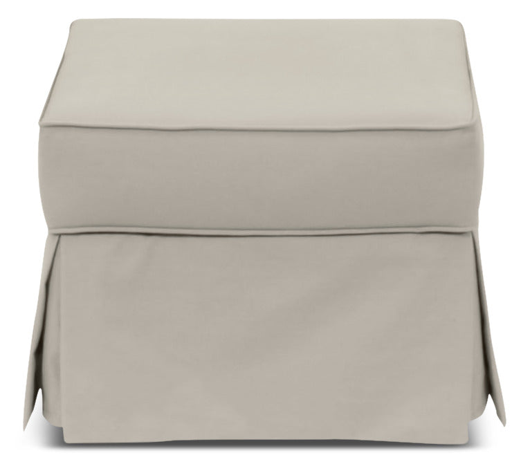 Tasya Ottoman - Light Grey