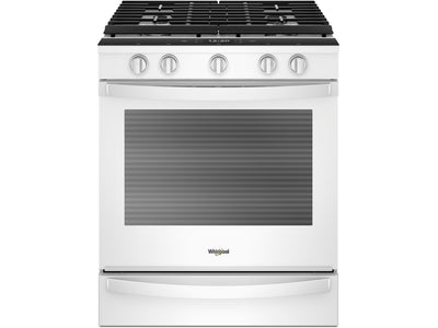 Whirlpool White Slide-In Gas True Convection Range (5.8 Cu. Ft) - WEG750H0HW