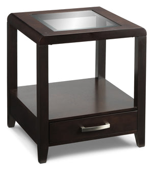 Avery End Table - Espresso