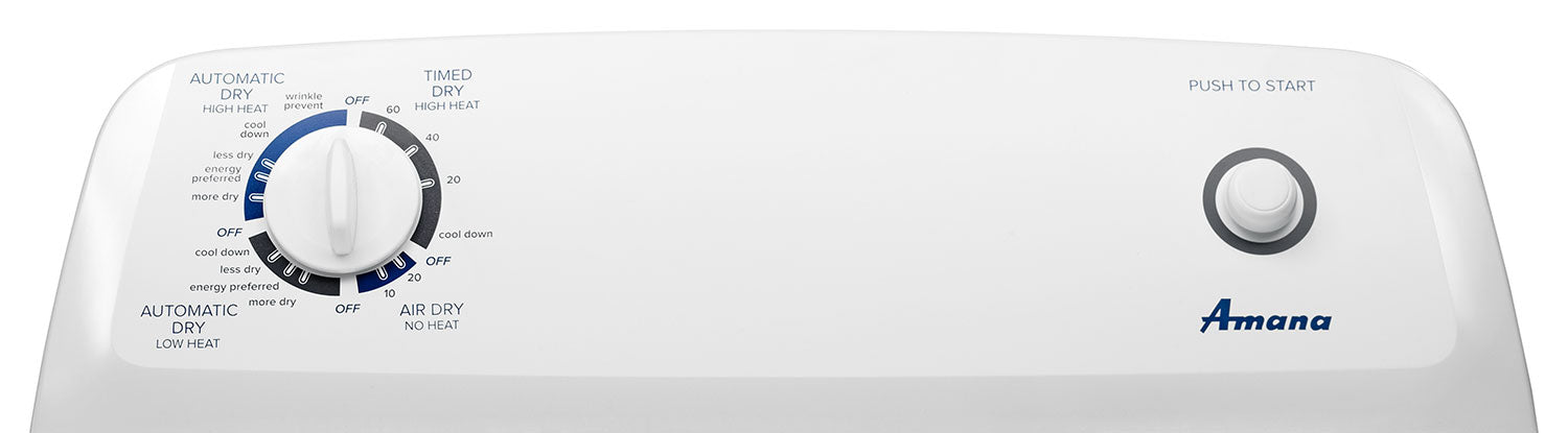 Amana White Gas Dryer (6.5 Cu. Ft.) - NGD4655EW