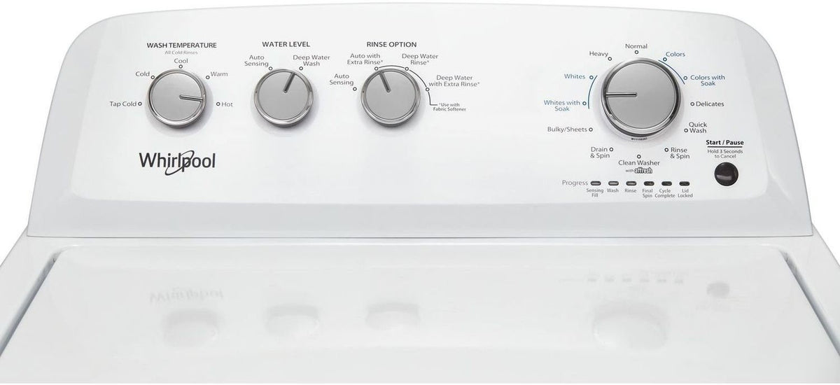 Whirlpool White TopLoad Washer (4.4 Cu. Ft. IEC) WTW4855HW Leon's