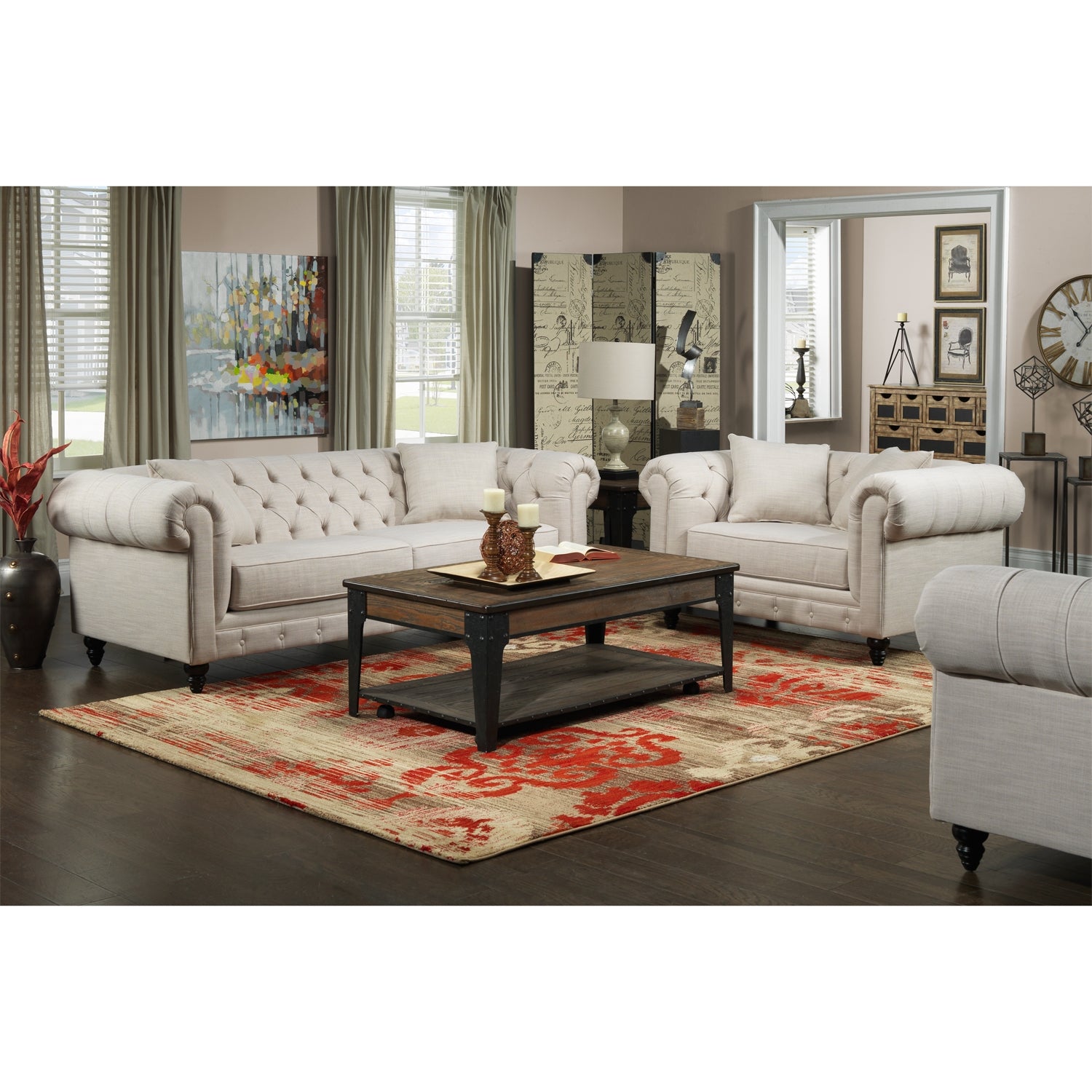 Lakehurst End Table - Aged Oak