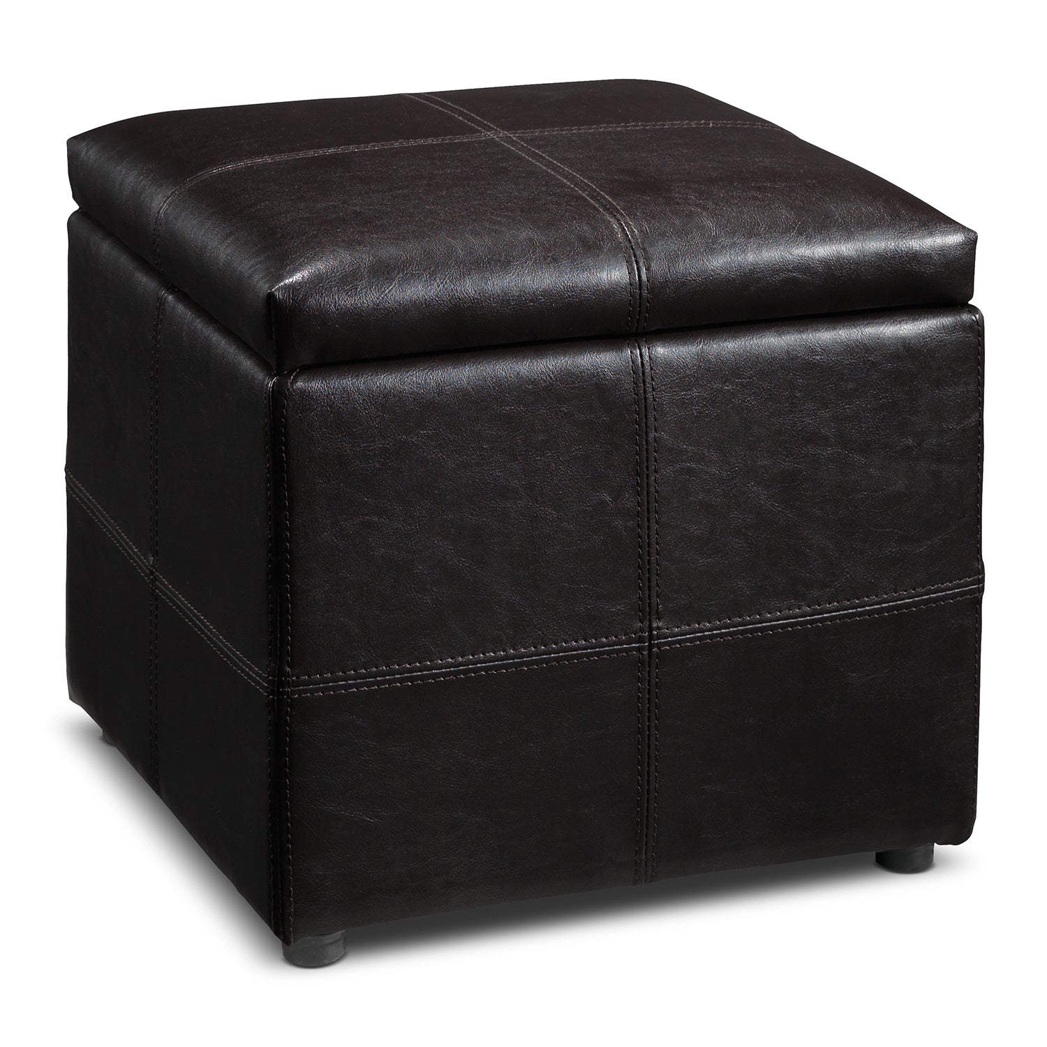 Anisa Storage Ottoman - Espresso