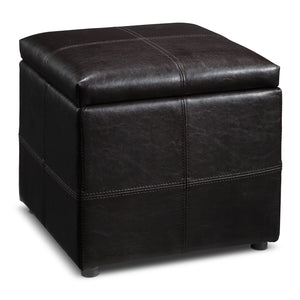 Anisa Storage Ottoman - Espresso