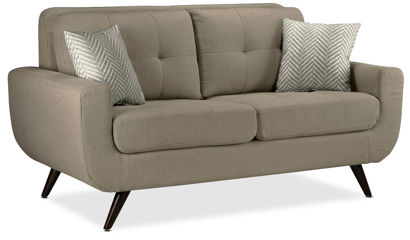 Julian Sofa and Loveseat Set - Grey